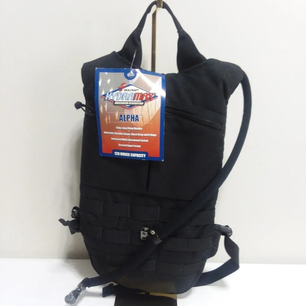 Skilcraft Hydramax Alpha Hydration Pack 120oz MOLLE Attachment System Adj Straps